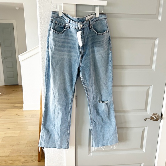 NWT Anthropologie Rag & Bone Casey High Rise Ankle Flare Jeans - Picture 4 of 7